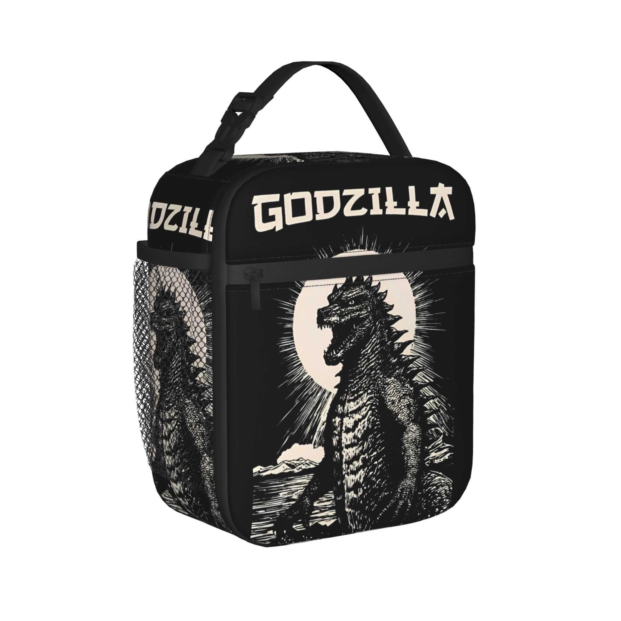Tote Bag Sublimation - Great Wave Godzillaed Insulated Lunch Bag