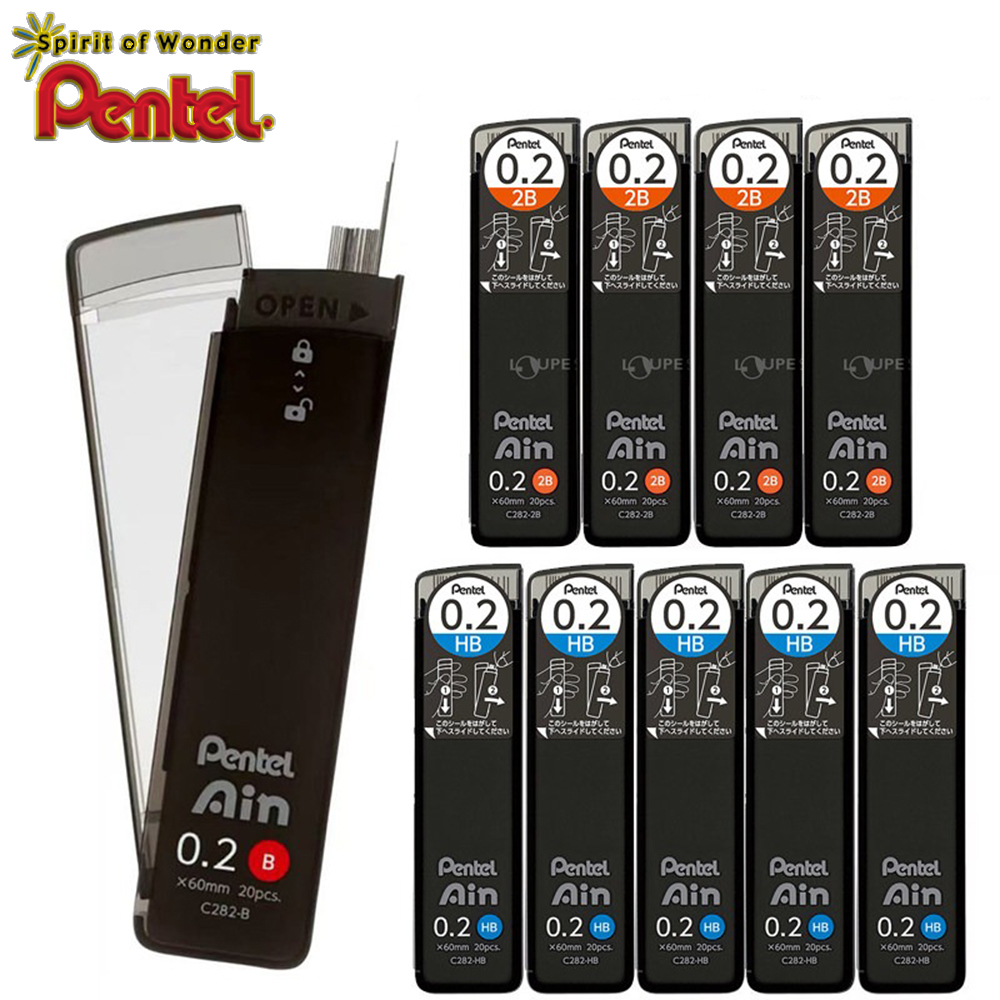 Pentel Pen Energel - 3Boxes Japan Pentel Leads C282 0.2mm