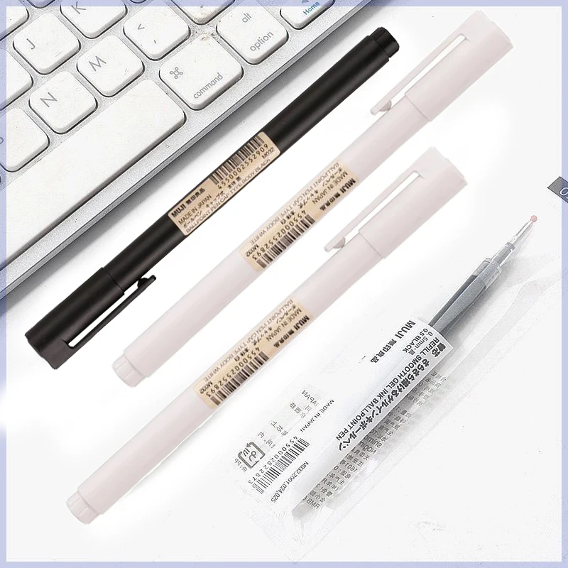 0.5mm Black/White Gel Pen Blac - огляд і ціна Muji Stationery Gel Pen