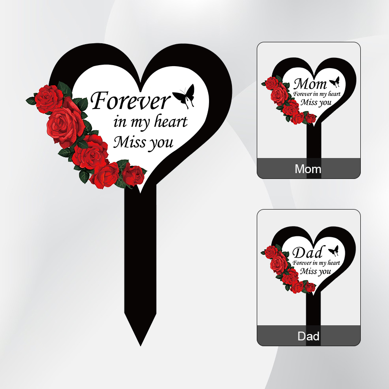 2024 Cemetery Memorial Heart S - огляд і ціна Yard Sign Blank