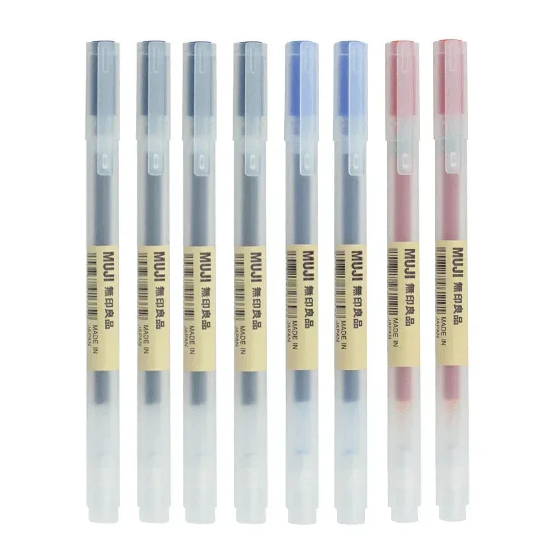 6/8Pcs/Set MUJIs Gel Pen Black - огляд і ціна Muji Stationery Gel Pen