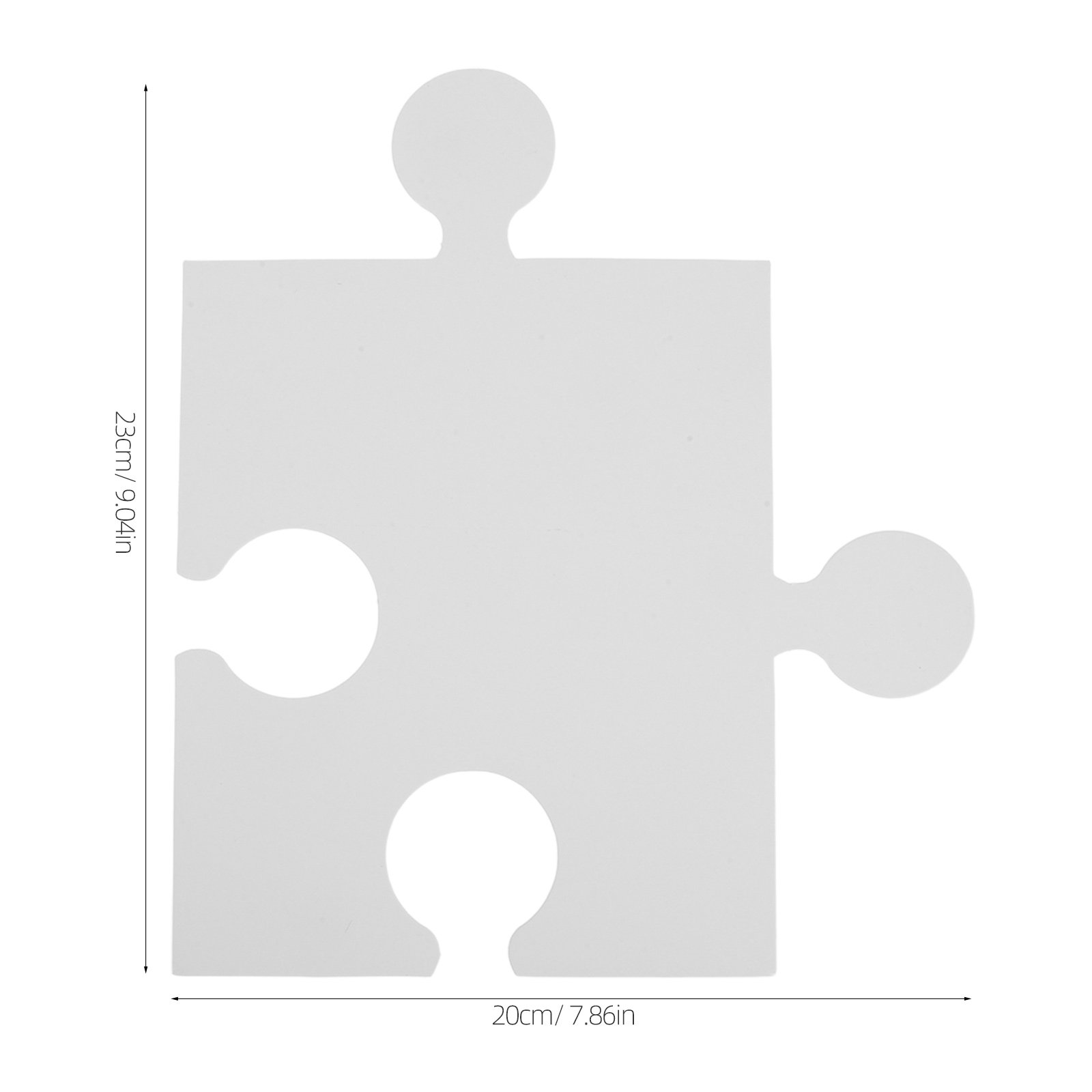 60Pcs Large Blank Puzzle Piece - огляд і ціна Puzzle Blank White