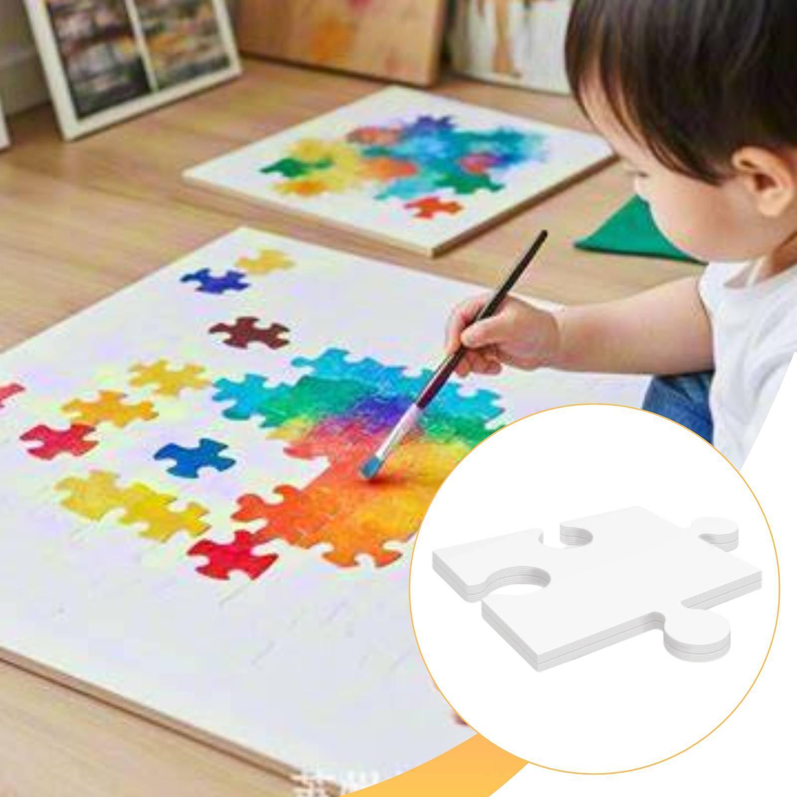 24x White Cardboard Blank Jigs - огляд і ціна Puzzle Blank White