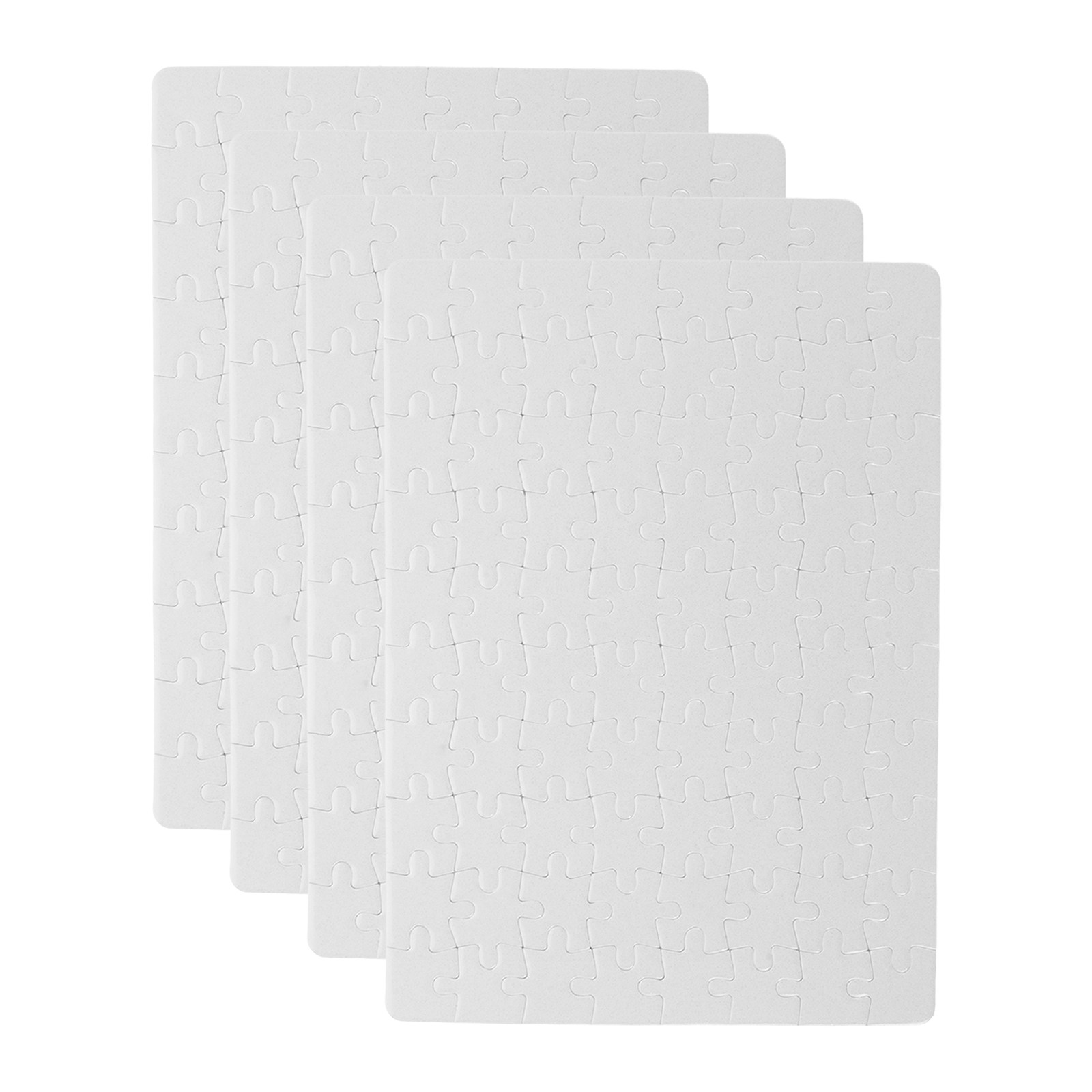 4Sheets Blank Puzzle Pieces Wh - огляд і ціна Puzzle Blank White