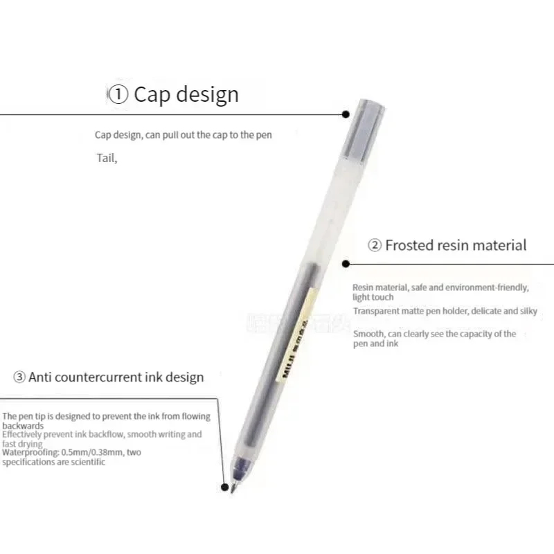 lovely  MUJIs Gel Pen Black/Re - огляд і ціна Muji Stationery Gel Pen