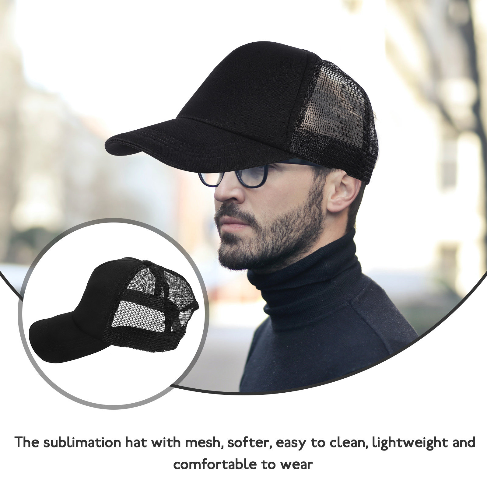 10Pcs Breathable Mesh Sublimat - огляд і ціна Hat Sublimation Blank