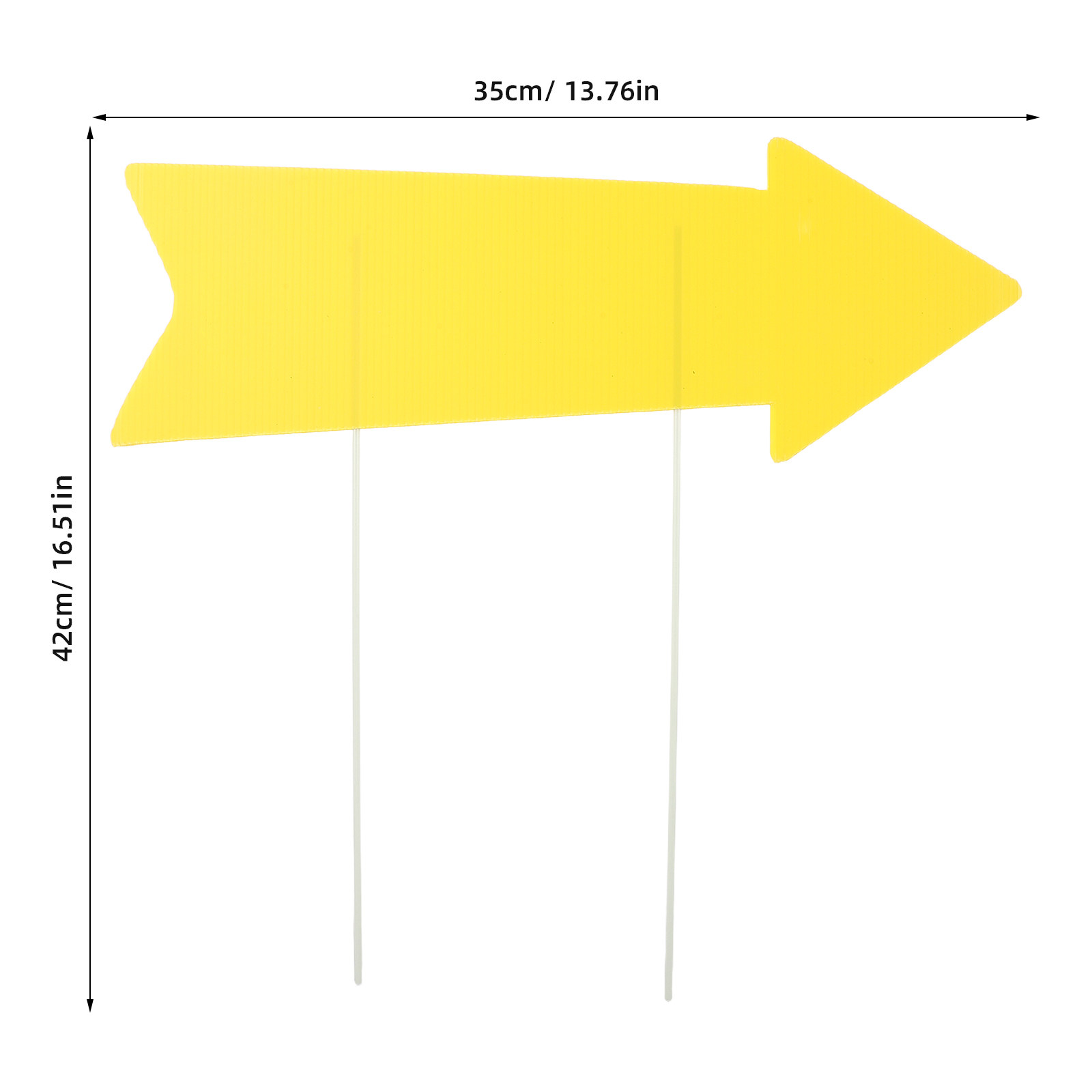 10Pcs Blank Yellow Arrow Signs - огляд і ціна Yard Sign Blank