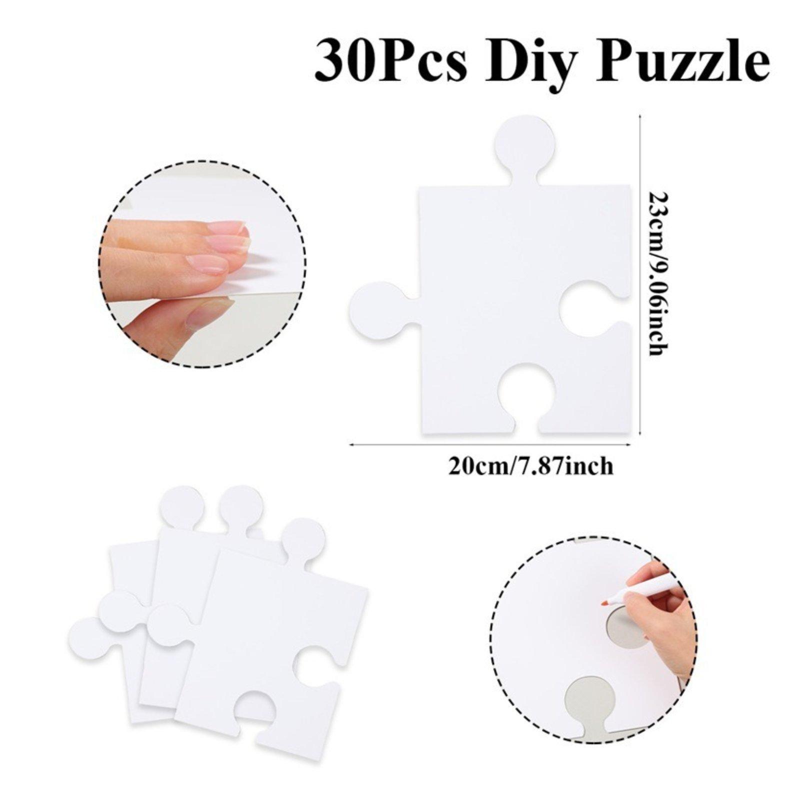 DIY Puzzle Cards Blank White C - огляд і ціна Puzzle Blank White